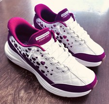 SKECHERS Hands Free SLIP-INS Contour Foam COZY FIT Hearts SNEAKERS RED Women's 7