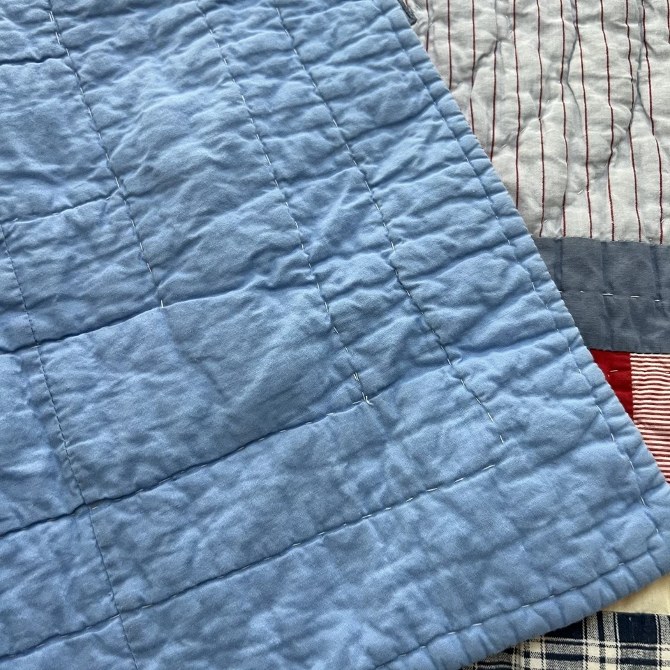 Edredón Pem America Inc 68"x86" Choo Choo Train Patchwork Multicolor 100% Algodón Foto 2 de 4