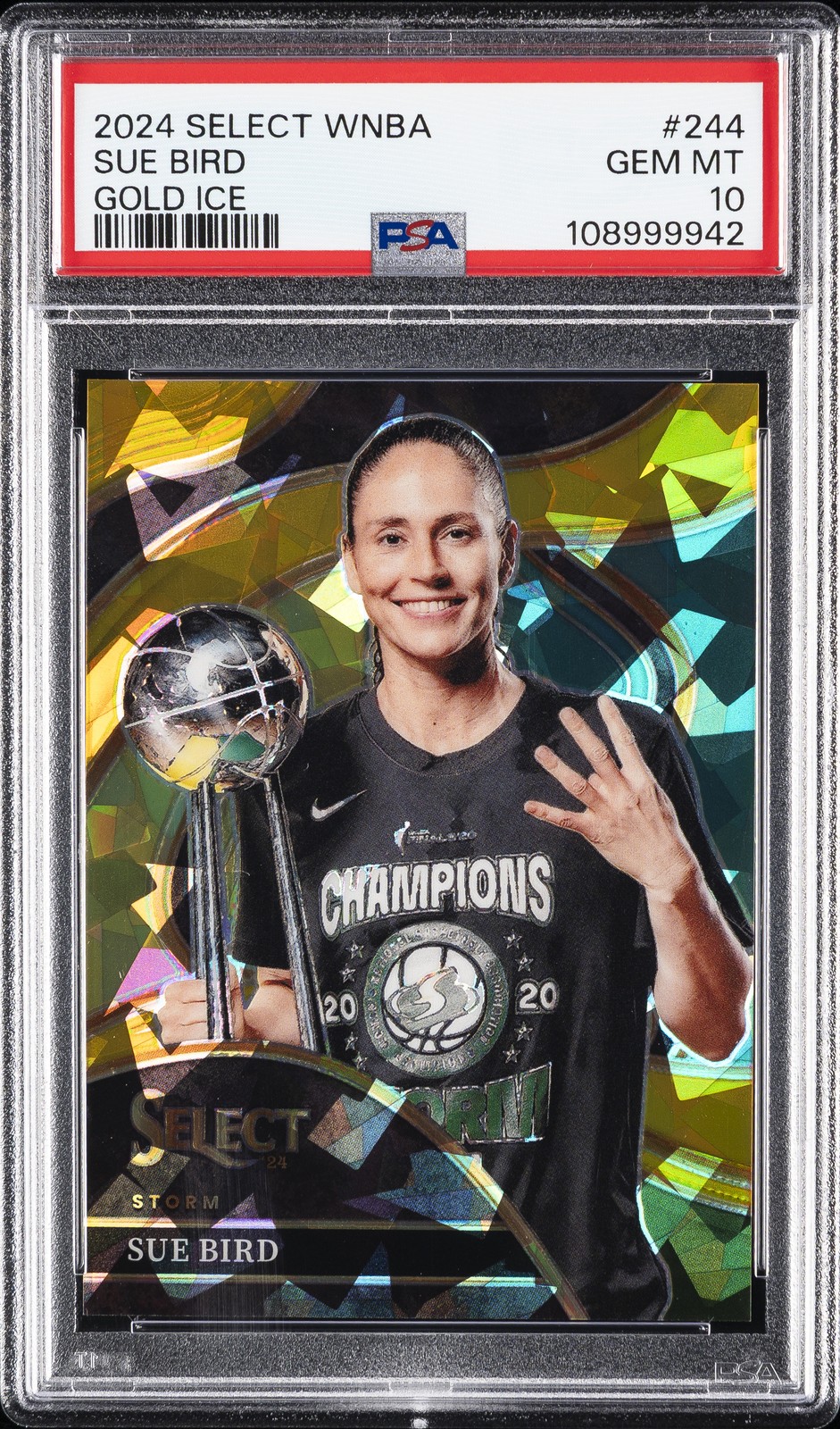 2024 PANINI SELECT WNBA GOLD ICE #244 SUE BIRD 3/10 PSA 10
