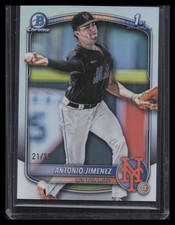 Antonio Jimenez 2025 Bowman Draft #BDC-56 Chrome Bowman Logofractor #/35