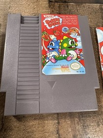 Bubble Bobble (Nintendo NES, 1988) w/manual *SEE PICS  *Cleaned Tested & Working
