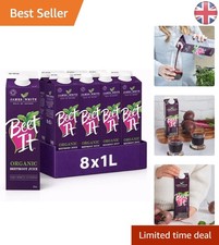 Organic Beetroot Juice 1L x 8 - Smooth Blend with Apple Juice & Nitrate Boost