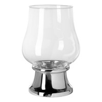 Fink Windlicht 31 Cm Tulpenglas Aluminium-Sockel Kerzenhalter FüR Stumpenkerzen