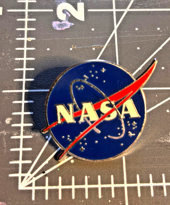 NASA Meatball Logo Enamel Pin Badge | Space Collectible Lapel Hat Pin