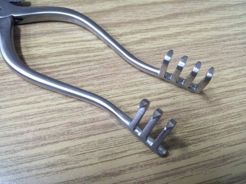 SET OF 3 O.R GRADE WEITLANER RETRACTOR 6.5" SHARP 4X3 PRONG SURGICAL SATIN - 第 1/1 張圖片