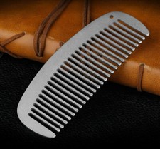 Titanium keychain Antistatic Comb Unique Fashion Comb Health Hair Hole Comb EDC