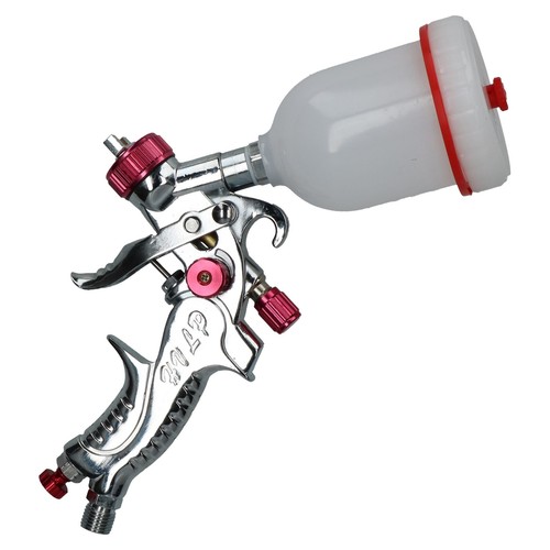 Mini pistola pulverizadora de alimentación por gravedad HVLP ROJA 0,8 mm boquilla AT811 - Imagen 4 de 5
