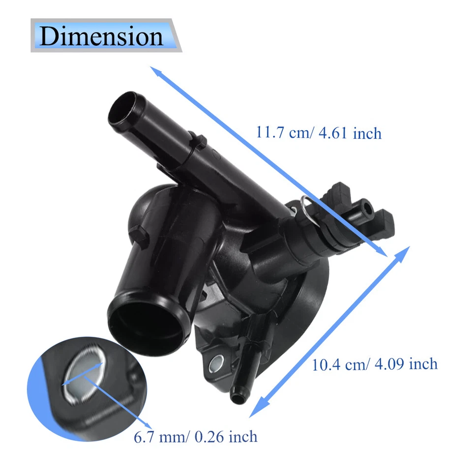 Cooling Thermostat Housing 16031-21010 Fit For Toyota Prius c Base 2013-2021 Foto 2 de 4