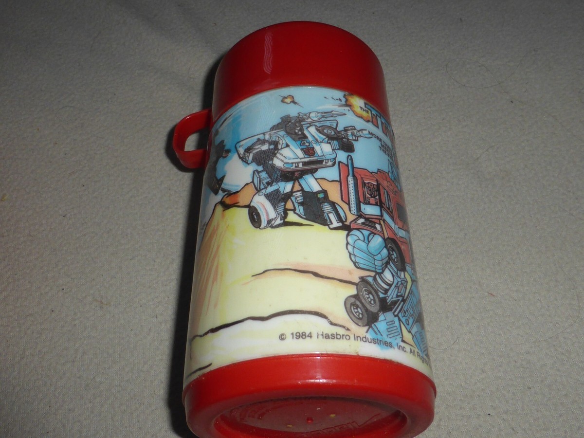 トランスフォーマー ランチボックス2個 Aladdin 1984 VINTAGE G1 TRANSFORMERS PLASTIC LUNCH BOX THERMOS 1984 ALADDIN