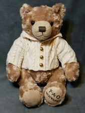 FAO Schwarz 12 Inch Anniversary Brown Bear with Sweater Plush