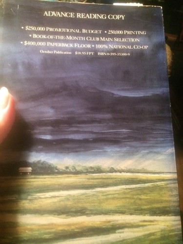 THE PRINCE OF TIDES, Pat Conroy. ADVANCE UNCORRECTED PROOF. Paperback, 1986. - Picture 4 of 4