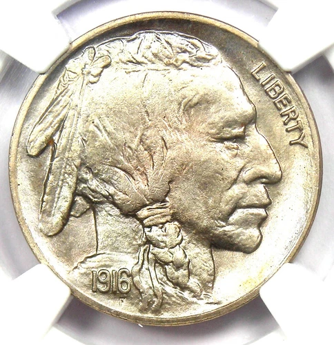 1916-D Buffalo Nickel 5C Coin. Certified NGC MS67 - RARE Top Pop 2/0 in MS67!