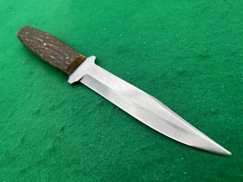๐ฏ 1920-1930 "SUPER RARE" GERMAN TELL PIG STICKER BEAUTIFUL BONE" Hunting Knife - Picture 4 of 13