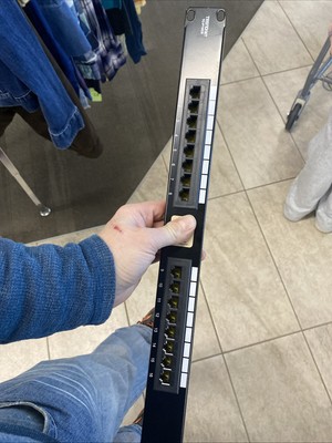 TRENDnet 16-Port Cat6 Unshielded Wall Mount or RackMount Patch Panel, Compatible