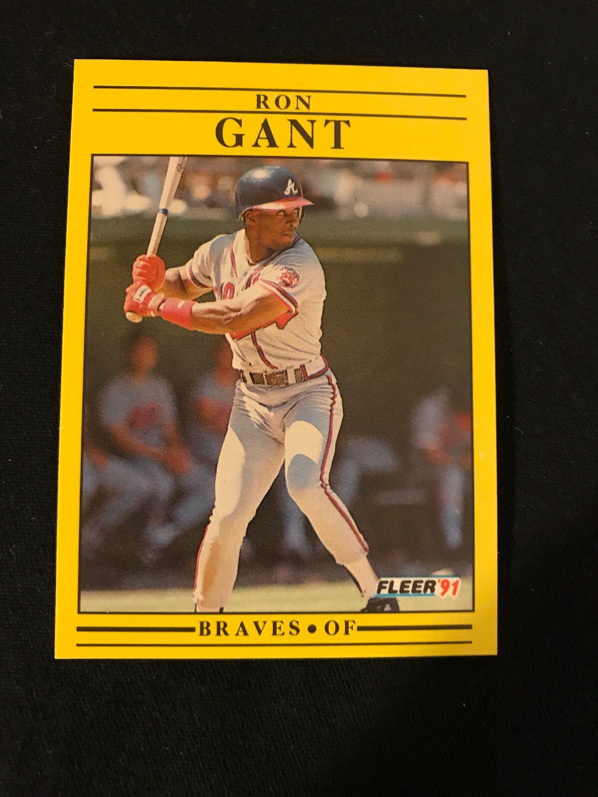 Ron Gant, OF, Atlanta Braves, Fleer'91, #688