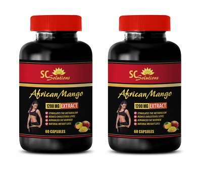 Green lifestyle - AFRICAN MANGO - Tropical nutrition 2 Bottle 120 Capsules