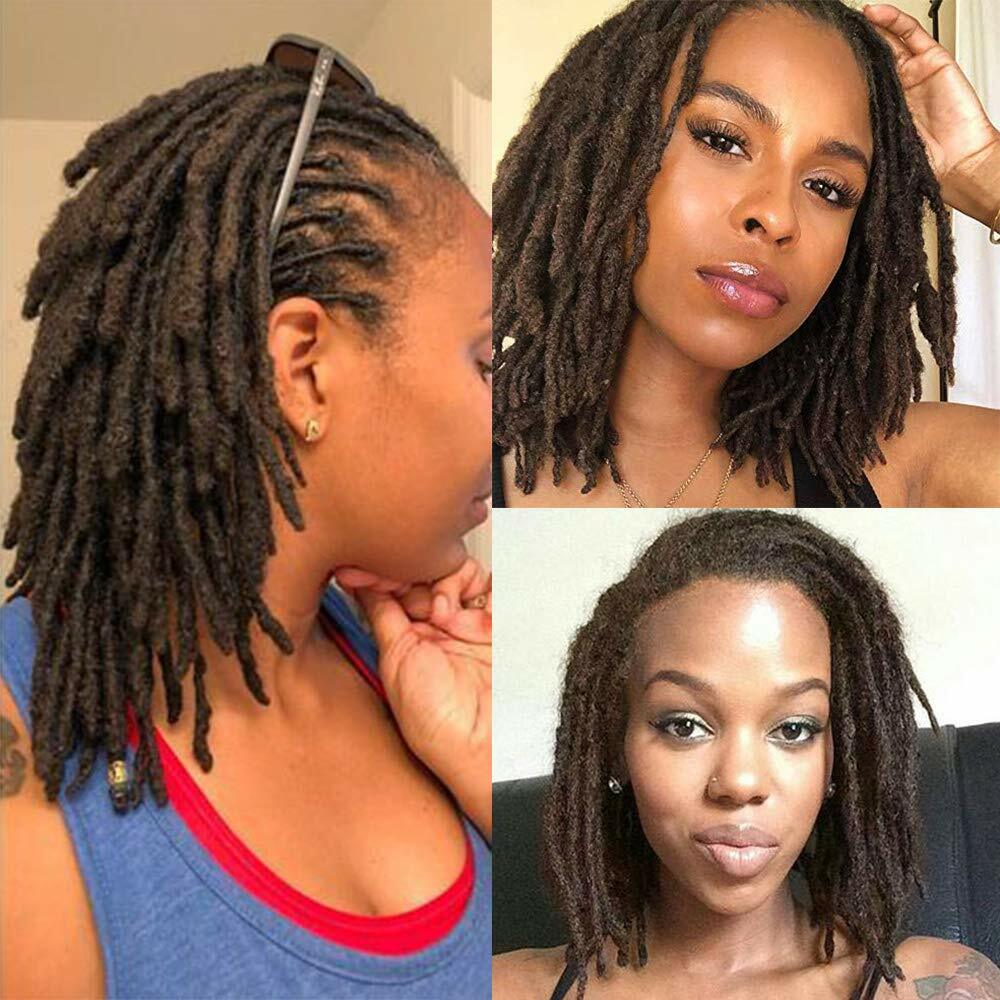8"-14"Handmade Crochet Dreadlocks 100% Human Hair Locks Dreads Extensions |  eBay