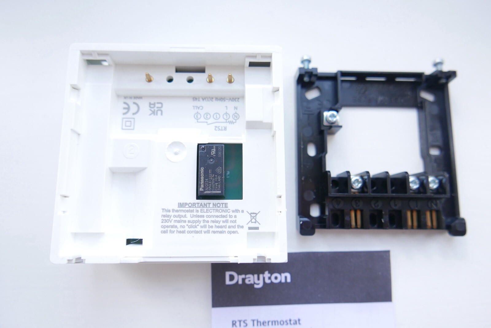 DRAYTON RTS2 1-CHANNEL WIRED ROOM THERMOSTAT | eBay
