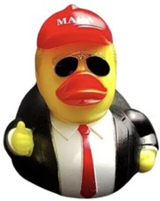 Donald Trump MAGA Thumbs Up Rubber Duck Dash Ornament Jeep Drip, Duck Duck Jeep