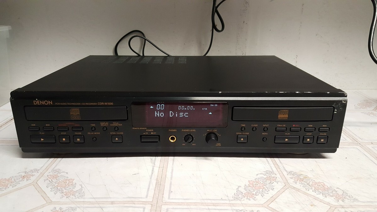 【ジャンク】外観美品　DENON CD RECORDER CDR-W1500 Denon CDR-W1500 CD Recorder for sale online | eBay