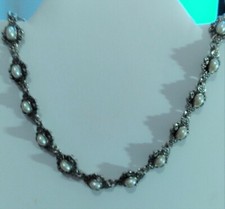 Vintage Silver Tone Choker Necklace