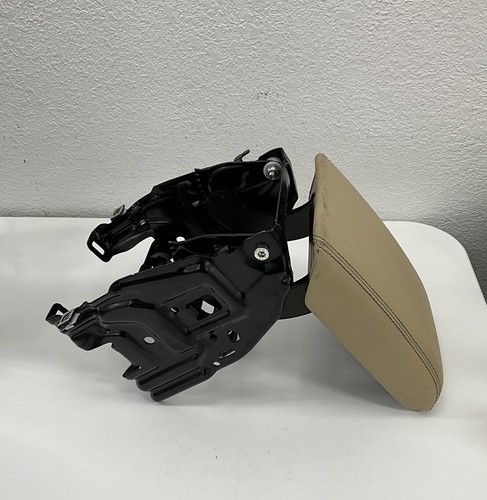 2014 Audi A4 Center Console Arm Rest w/ Bracket BEIGE OEM - Picture 9 of 9