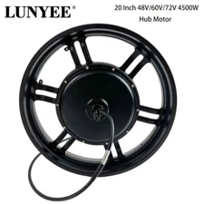 20 inch Motor 48v 60v 72v 4500w FOR ELECTRIC BIKE MOTORBIKE Hub Motor Dual Hall