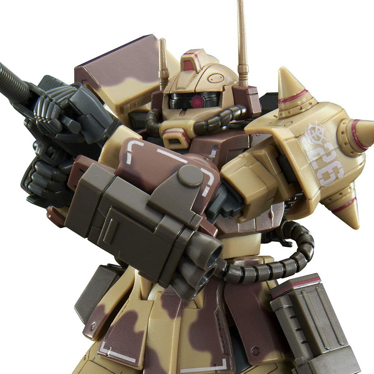 Bandai HG MS-06D Gundam Zaku Desert Type Double Antenna Type 1:144 Model Kit