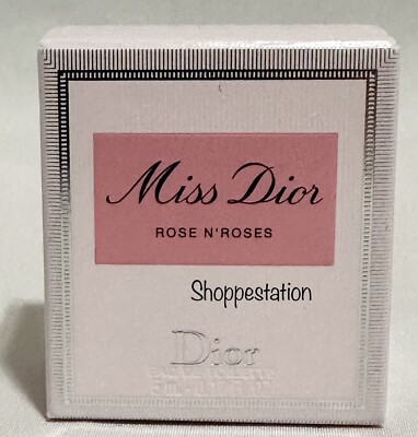 Miss Dior Rose N Roses Eau De Toilette Mini Size 0.17oz / 5ml New