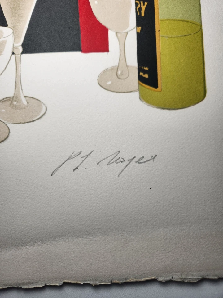 Vintage Philippe Henri Noyer (1980) -Femme Chez Maxim Signed Lithograph 207/325 - Image 4 of 4
