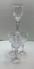 Bohemia Crystal Crystalex Strafford 7 " Tall Wine Water Glass Goblet Set of 4