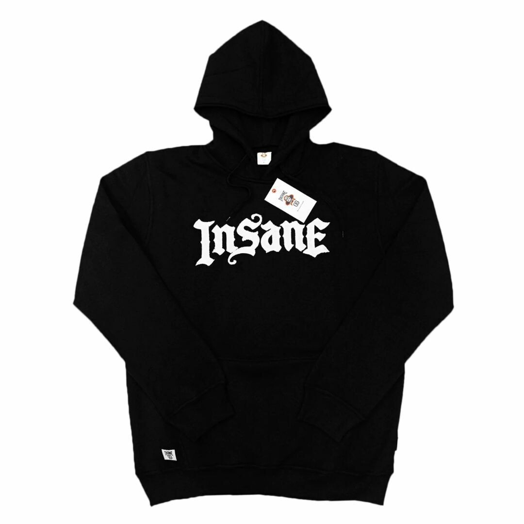 トップス Mister Cartoon INSANE OLD E HOODIE BLACK Used Mister Cartoon x INSANE OG M/L Old E Hoodie Black