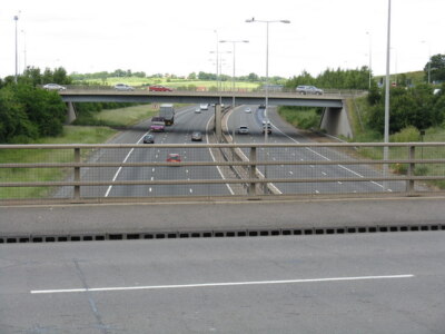 Foto 6x4 M5 an Kreuzung 6 Kreisverkehr Smite Hill c2008