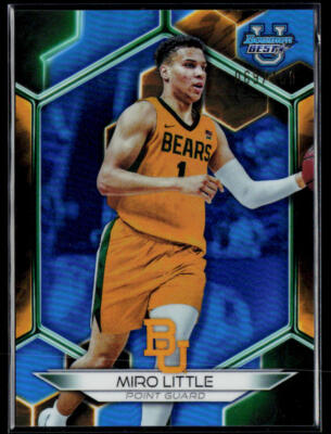 2023-24 Bowman University Best #8 Miro Little Blue Refractor #/150