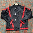 Vintage 80s Michael Jackson thriller Polyester jacket size medium Rally Express