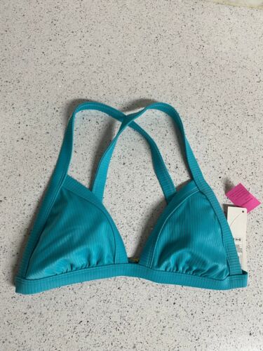 Xhilaration Ribbed Triangle Bikini Top Medium