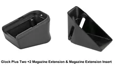 Glock Factory OEM - Plus Two Magazine Extension & Magazine Extension Insert, NEW