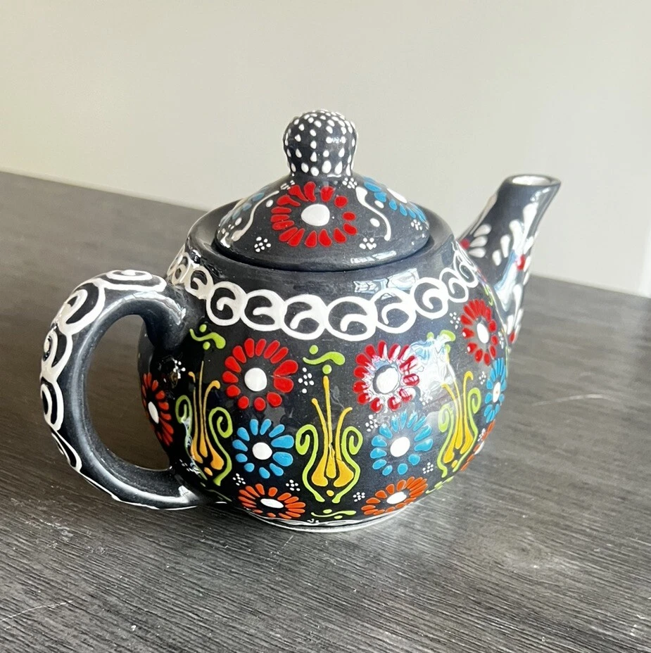 Juego de tetera decorativa tradicional turca hecha a mano Foto 4 de 4
