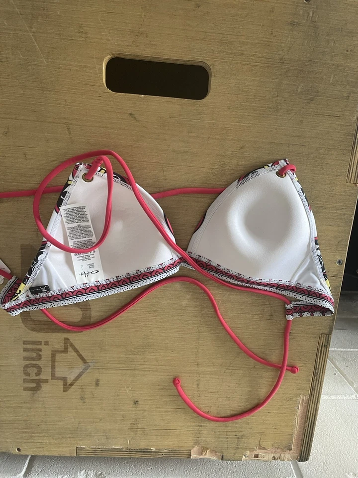 Top trasero de bikini Oakley para mujer rosa baya talla grande nuevo Foto 3 de 3