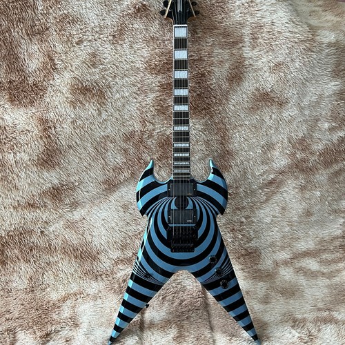 New Custom Metallic Blue Electric Guitar Black Hareware Rosewood Fingerboard - Picture 7 of 16