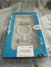 Speck Clear iPhone 15 Plus 14 Plus Case - Slim, Built for MagSafe, Scratch Res