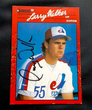 Larry Walker Rookie Cards Checklist and Autographed Memorabilia Guide 23