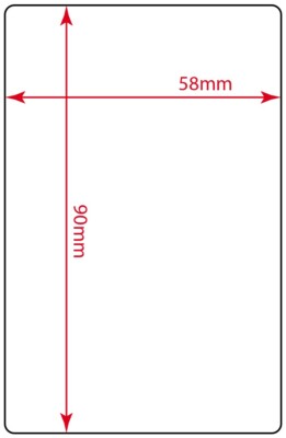 Bizerba Etiketten 58 x 90 Uni Weiß Thermo x 12 Rollen x 500 [6000] 48£