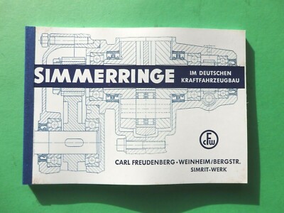 Freudenberg Simmerring Katalog, Moped, Motorräder, PKW, LKW, Busse 1955