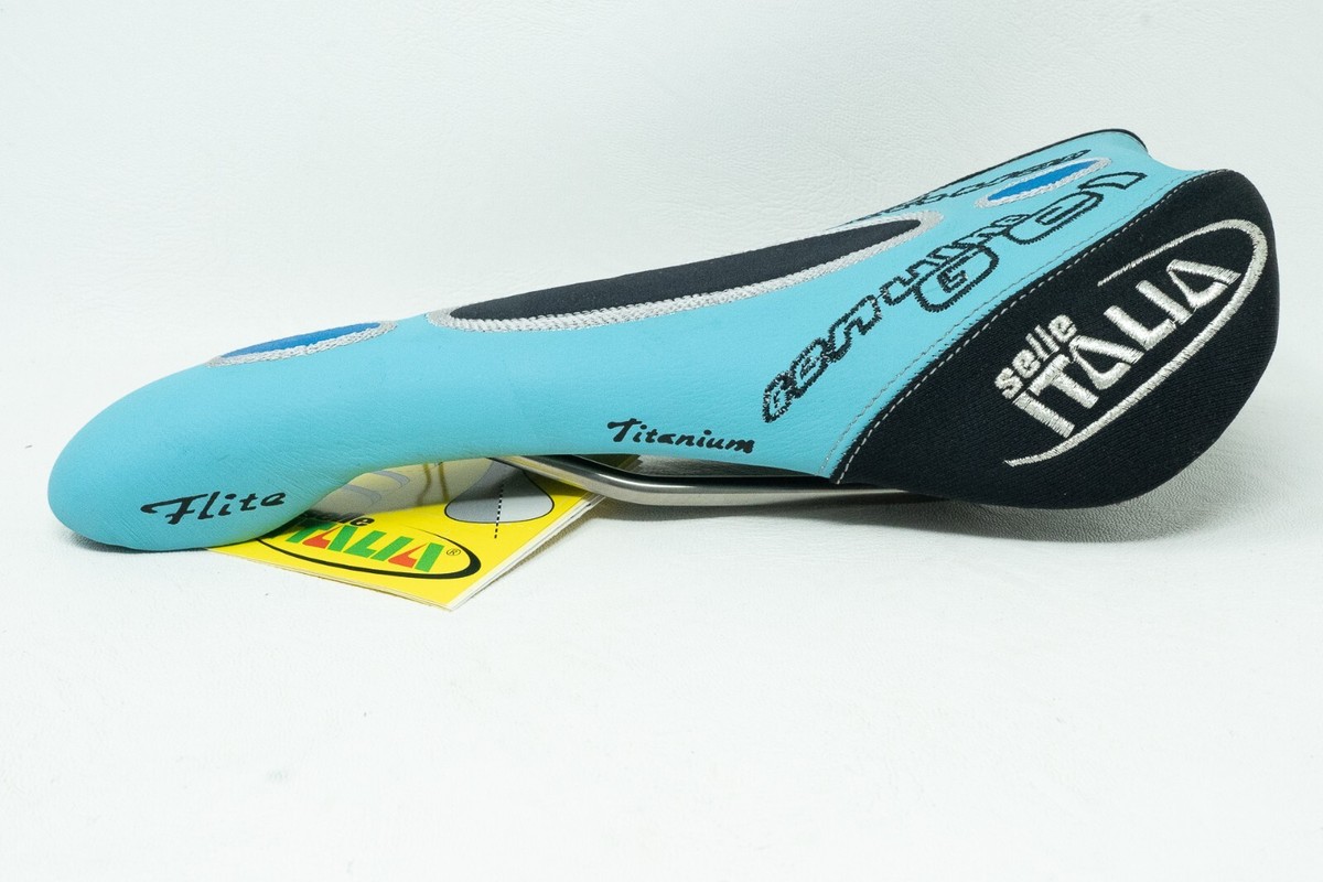 NOS SELLE ITALIA FLITE TITANIUM VINTAGE SADDLE SEAT ROAD