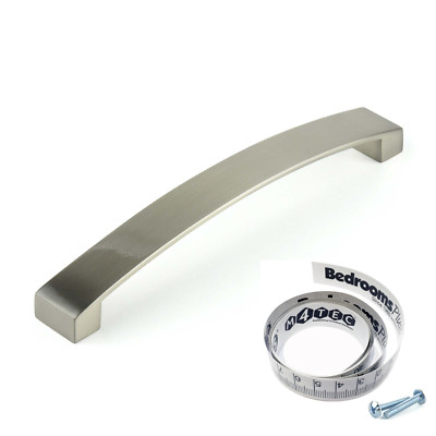 M4tec Nickel Kitchen Cabinet Door Handles Cupboard Drawer Bedroom