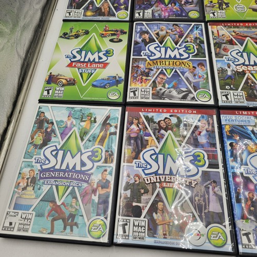 Die Sims 3 PC MAC DVDROM 16 Spiele Lot Sachen Erweiterungspack Limited Edition & mehr - Bild 7 von 17
