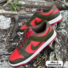 Nike Dunk Low Cargo Khaki Mystic Red for Sale | Authenticity