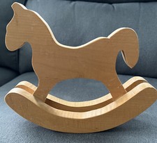 Rocking Horse Wood 9  x9  Babys Room Display Piece Or Doll Display,Playtime Toy