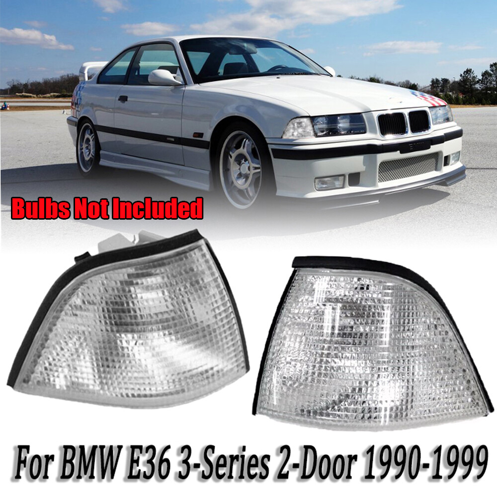 Pair For BMW E36 3-series1990-1999 Front Turn Signal Light Lamp